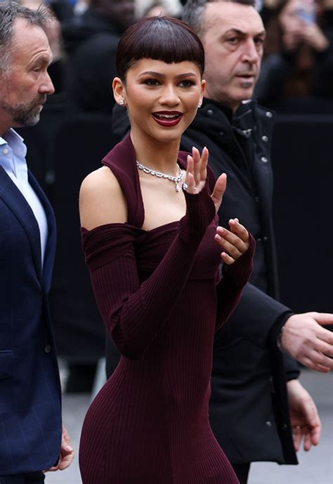 Zendaya plum dress